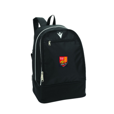 Sac à dos academy evo noir avec logo brodé. 28 x 42 x 22 cm