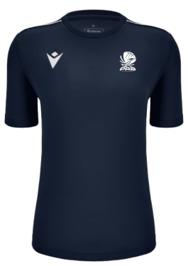 Maillot féminin ariel navy, logo floqué