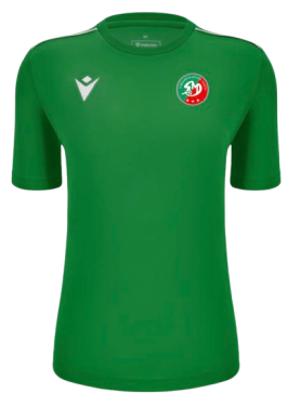 Maillot féminin ariel vert avec logo floqué