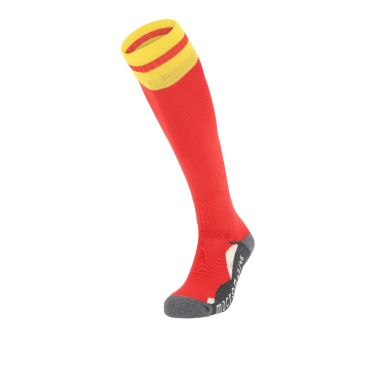 Chaussettes entrainement azlon rouge/jaune
