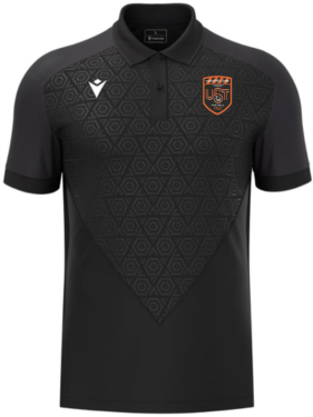 Polo baldwin noir avec logo floqué