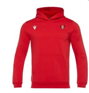 Sweat à capuche banjo hero rouge avec logo brodé