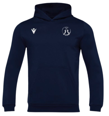 Sweat à capuche banjo hero navy avec logo brodé