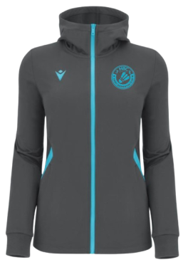 Veste femme bastet anthracite avec logo brodé
