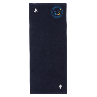 Serviette bise navy avec logo brodé