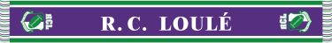 Cachecol lã acríl. franjas - rugby clube loulé