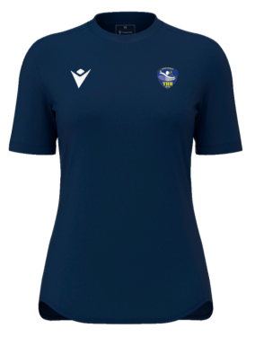 Maillot féminin zyra navy avec logo floqué