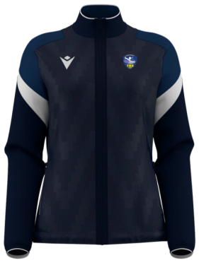 Full zip féminin athena navy avec logo floqué