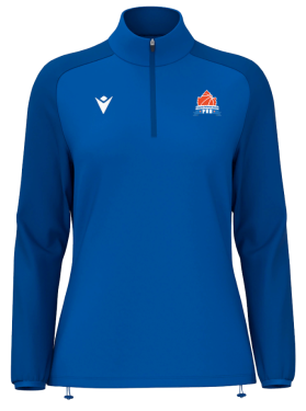 1/4 zip femme lena royal avec logo floqué