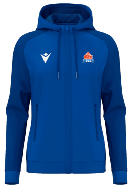 Sweat femme full zip atlas avec logo floqué