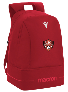 Sac à dos crew large rouge avec logo brodé 30,5lt