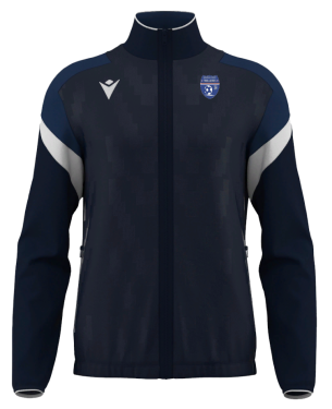 Veste full zip odin navy avec écusson