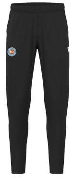 Pantalon walo noir avec logo floqué
