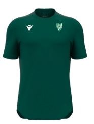 Maillot void vert bouteille manches courtes, écusson