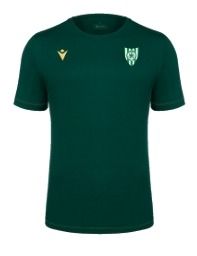 T-shirt boost eco vert bouteille avec écusson