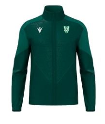 Veste de sortie poseidon vert bouteille avec écusson