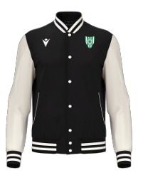 Blouson américain fiddle noir avec écusson