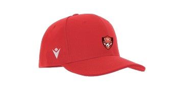 Casquette pepper rouge avec logo brodé