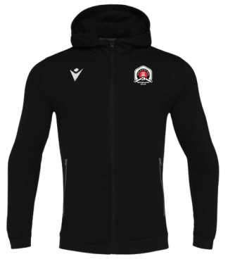 Veste zippée cello noire avec logo brodé