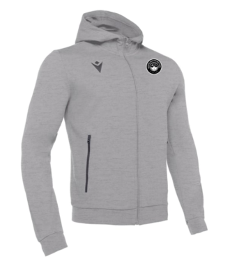 Veste à capuche homme cello anthracite avec logo brodé