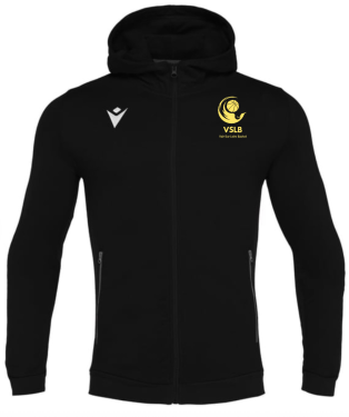 Veste zappé coton cello noire avec logo brodé