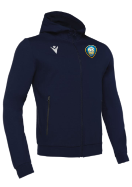 Veste coton cello navy avec logo brodé
