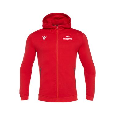 Chaqueta hombre de algodon cremallera cello red mapfre