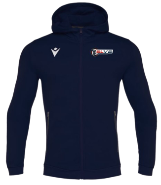 Veste à capuche homme cello navy avec logo brodé