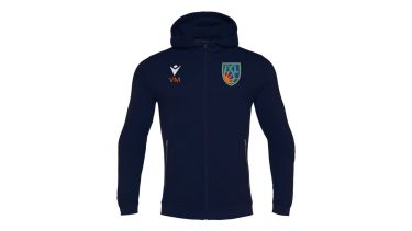 Veste zippée à capuche cello avec ecusson tissé esl