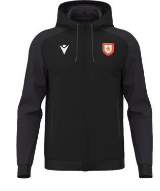 Veste à capuche chronos noir avec écusson