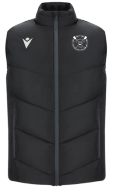 Doudoune sans manches coldmire noire, logo floqué