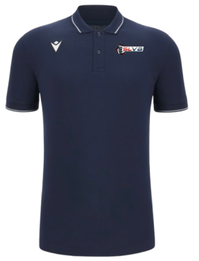 Polo homme en coton comedy navy avec logo brodé