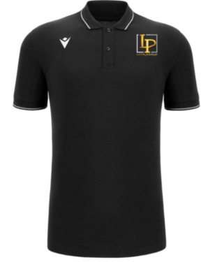 Polo homme comedy noir avec logo brodé