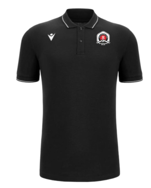 Polo comedy noir avec logo brodé