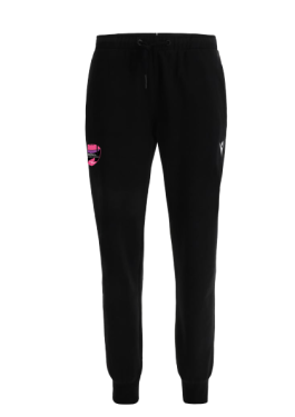 Pantalon femme coton cymbal noir écusson