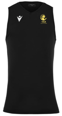 Maillot sans manches deva noir avec logo floqué