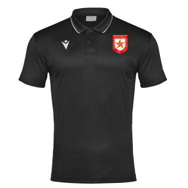 Polo draco hero noir avec écusson