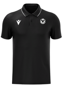 Polo draco hero noir avec écusson