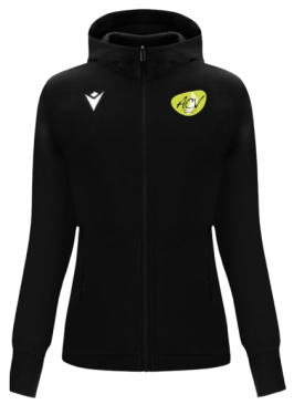 Veste coton femme drum noire logo brodé écriture dos