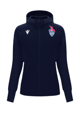 Veste coton drum navy avec logo brodé