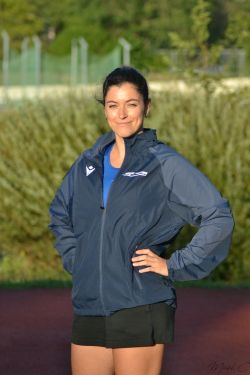 Veste imperméable mixte bleu marine floquée - elbrus