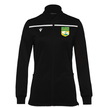 Veste femme eos noire avec logo club brodé