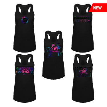 Woman cr racerback tank top blk