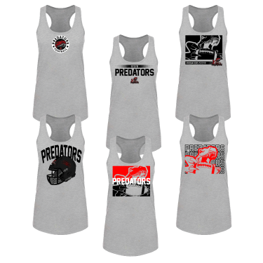 Women basic racerback tank top gry