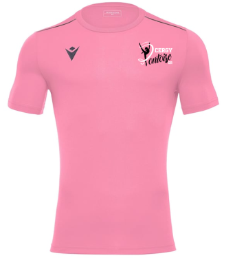 Maillot rigel hero rose - logoté + dos