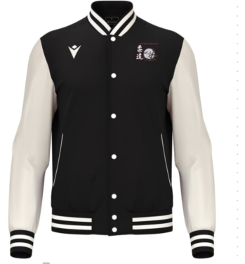 Blouson américain fiddle noir avec logo brodé