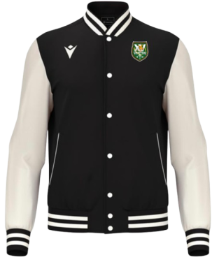 Blouson américain fiddle noir avec écusson