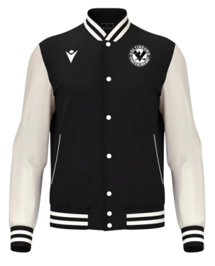 Blouson américain fiddle noir avec écusson