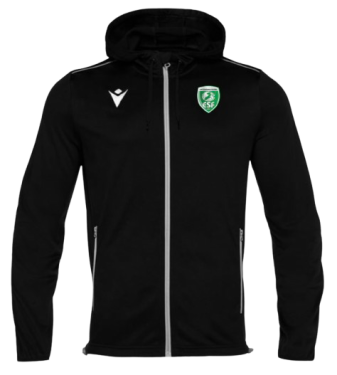 Veste capuche freyr noire, logo brodé