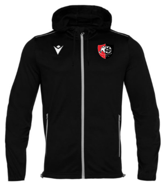 Veste freyr homme noir avec logo brodé
